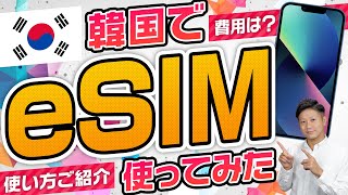 韓国でeSIMを使ってみた！費用は1日約660円！便利だけど僕はまだ使わない！その理由は？