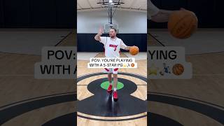 Playing with a 5 Star Point Guard Be Like⭐️⛹🏻‍♂️🏀