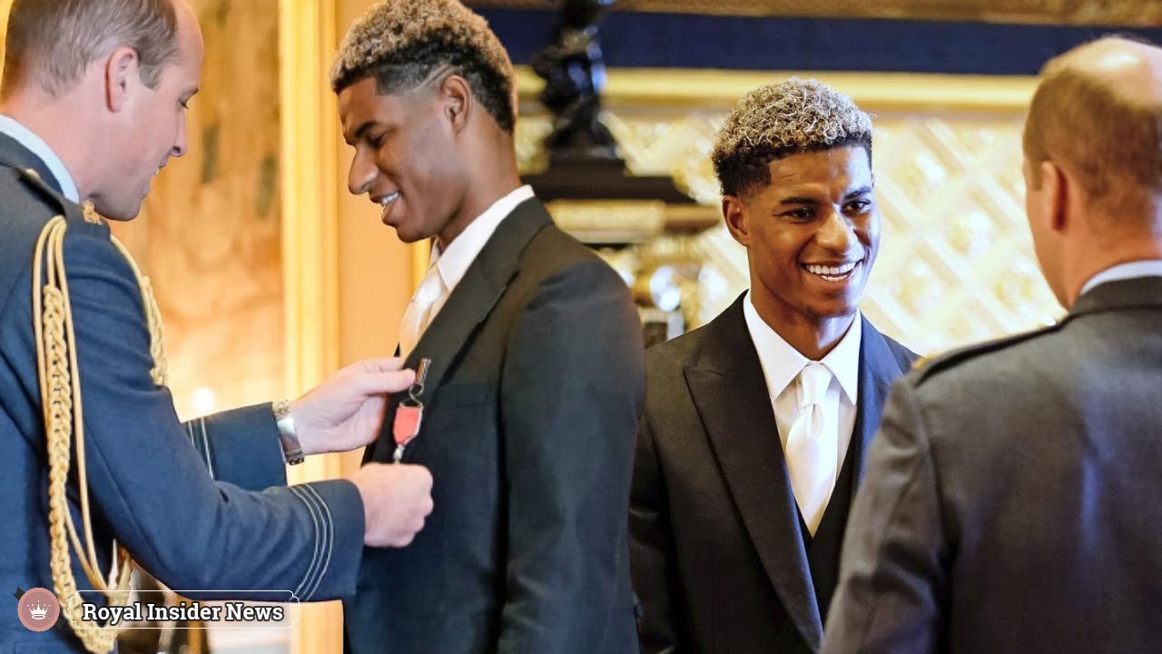 Manchester United's Marcus Rashford honored by Prince William after campaign to end child hunger