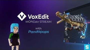 VoxEdit Monday with Pandapops - Lets Create 3D Pixel ART in the form of VOXELS!