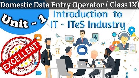Introduction to IT - ITeS Industry Class 9 Unit -1,Domestic Data Entry Operator book