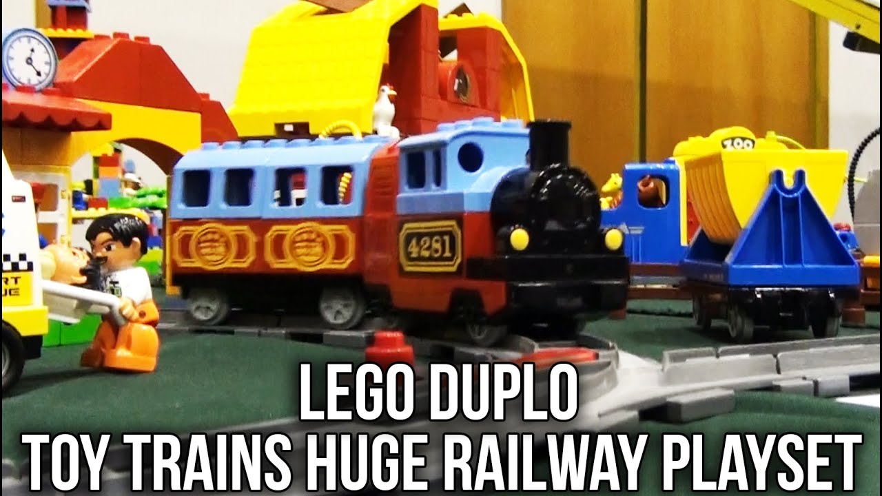play-doh kitchen Lego Duplo Toy Trains Table Huge Railway Playset for Kids | Oeiras Brincka