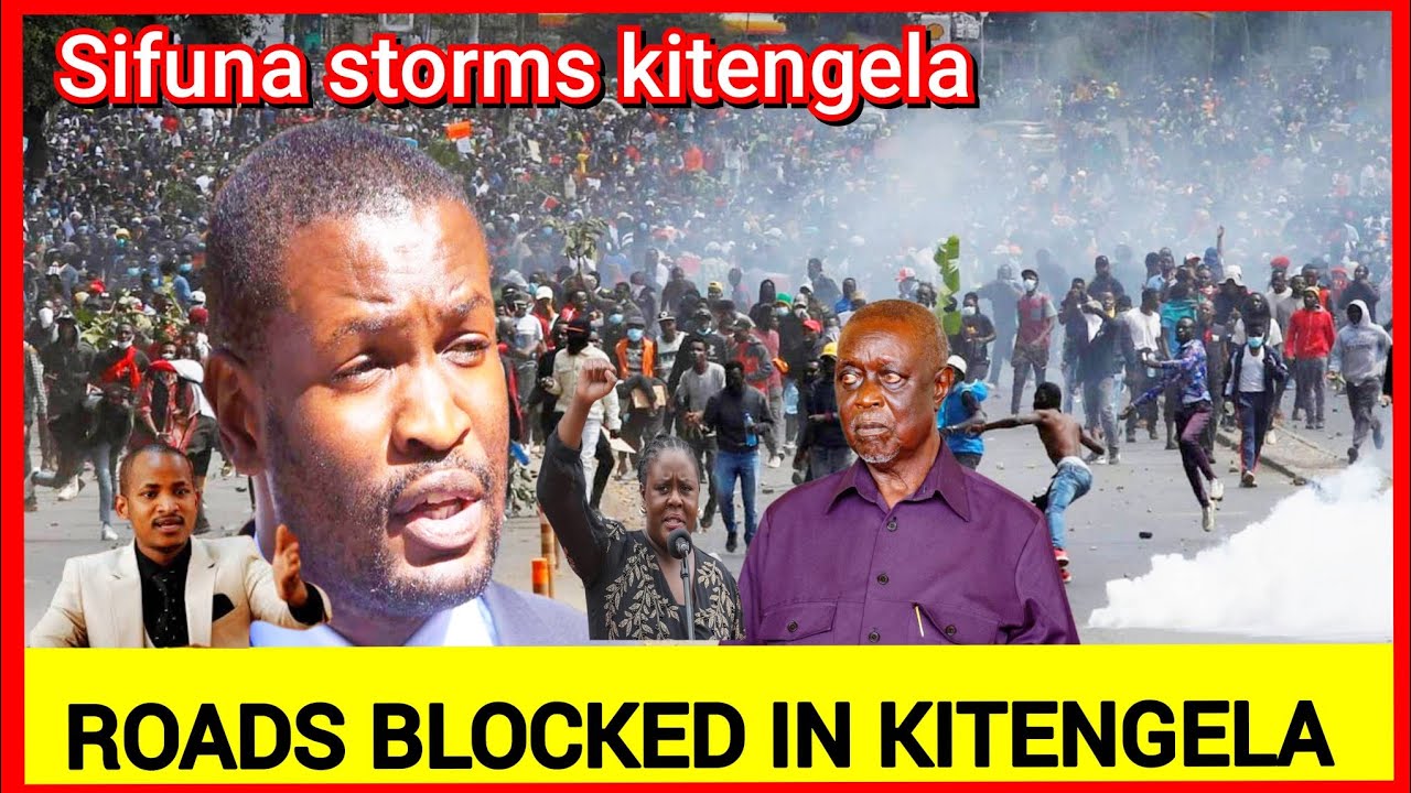 happening now! Total shutdown kitengela, Sifuna, Winnie Odinga, Babu & Orengo storms Kitengela today