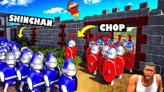 BIGGEST BATTLE OF ARAR 🔥CHOP vs SHINCHAN vs AMAAN-T | 999,789,997 ARMY Soldiers