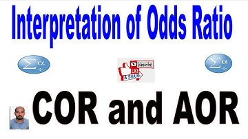 Interpretation of Odds Ratio COR and AOR Amharic Lecture