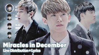 Exo - Miracles In December Line Distribution Lyrics Karaoke Patreon Requested