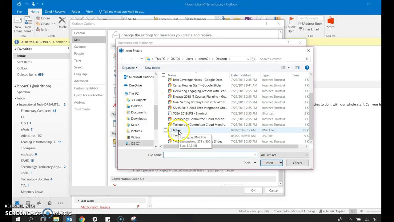 Outlook New Signature And Pin To Taskbar YouTube
