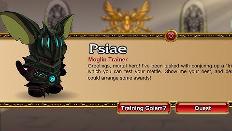 AQW MASTER OF YOUR CRAFT l PSIAE QUEST /JOIN CLASSHALL