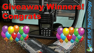 Giveaway Winners Announced, Alinco DJ-VX50T, RTL-SDR  | Offgrid Technology