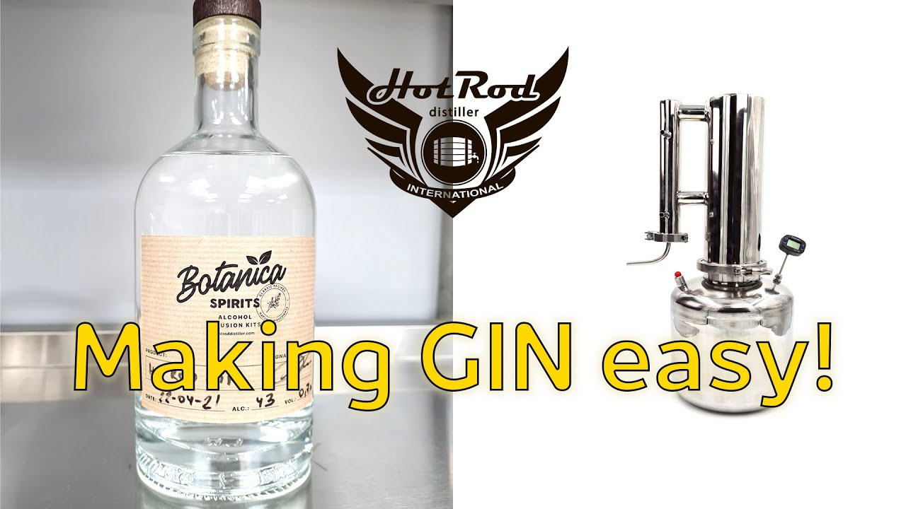 Making Gin at home is simple with Hot Rod Distiller