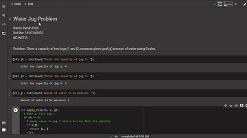 EXP 2 WATER JUG PROBLEM