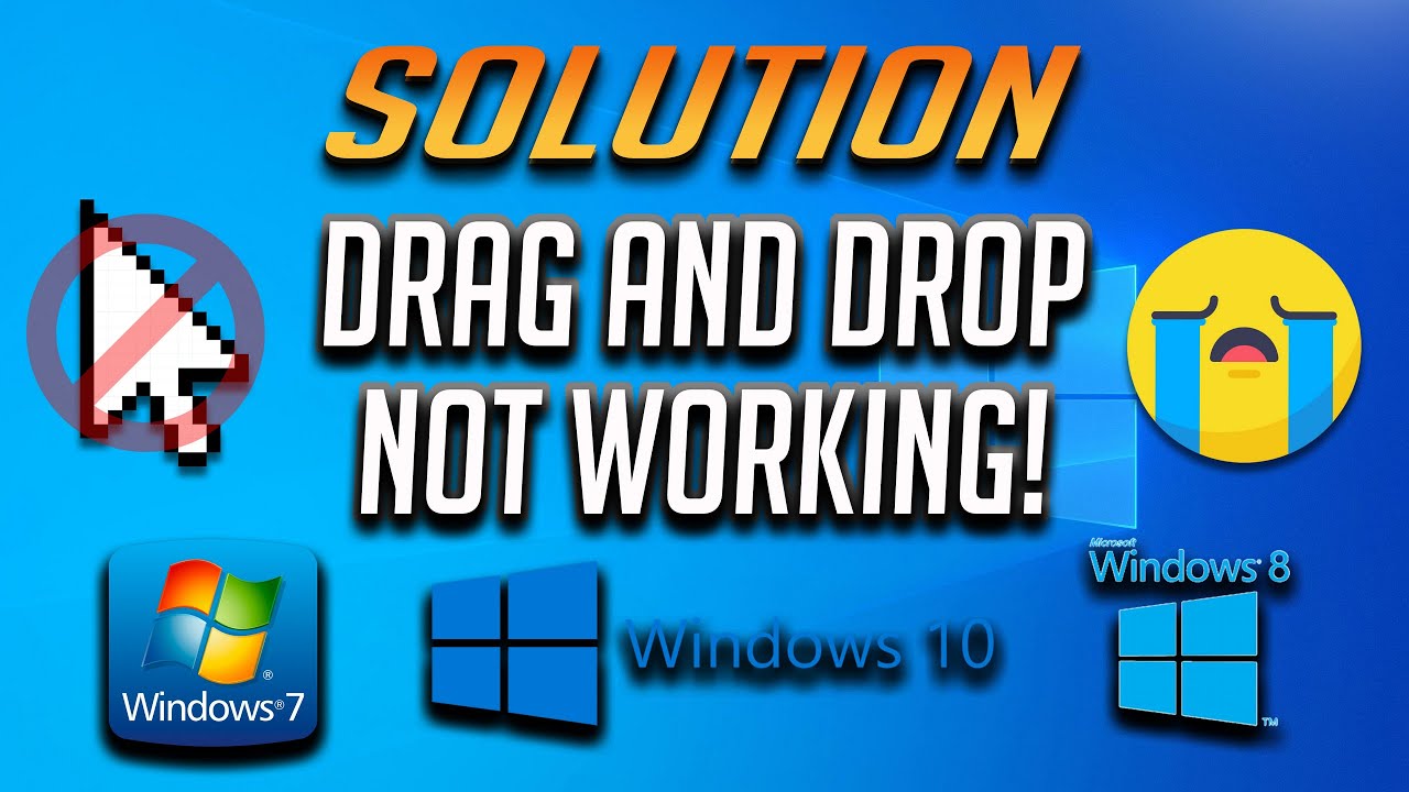 Fix Drag and Drop Not Working on Windows 10/8/7 [2024] YouTube