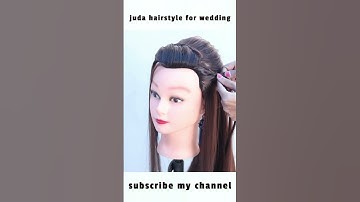 bridal juda hairstyle #hairstyle #shorts