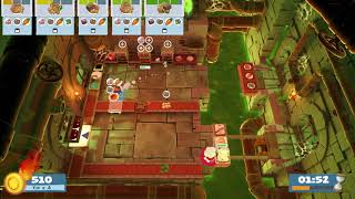 Overcooked 2 Night of the Hangry Horde Level 1-3  3 Stars 2 Players 1026 points