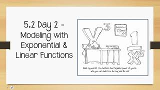 5.2 Day 2 Lesson Video - Modeling with Exponential and Linear Functions