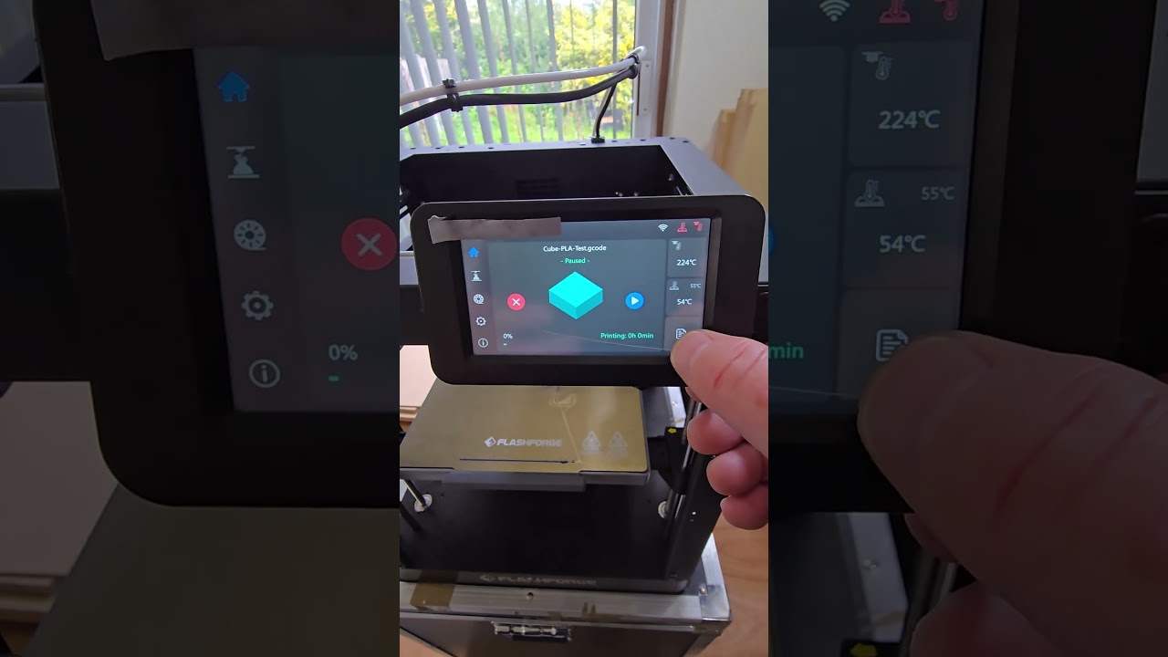 Flashforge Adventurer 5 Z axis bed set to stop nozzle scratching plate