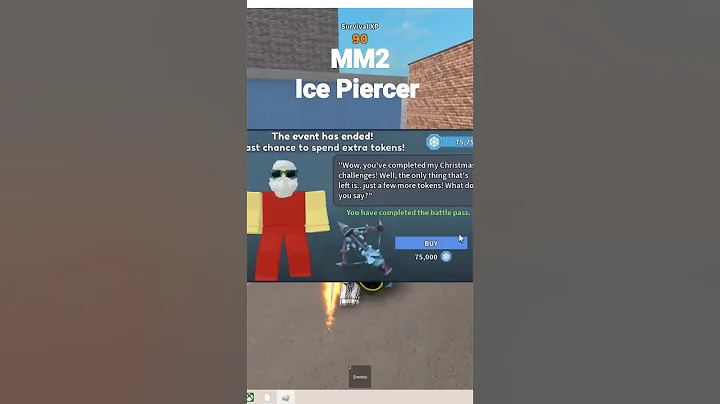 MM2 Ice Piercer - My Dad helped me buy it. @Roblox #roblox #mm2 #princessgiannabella