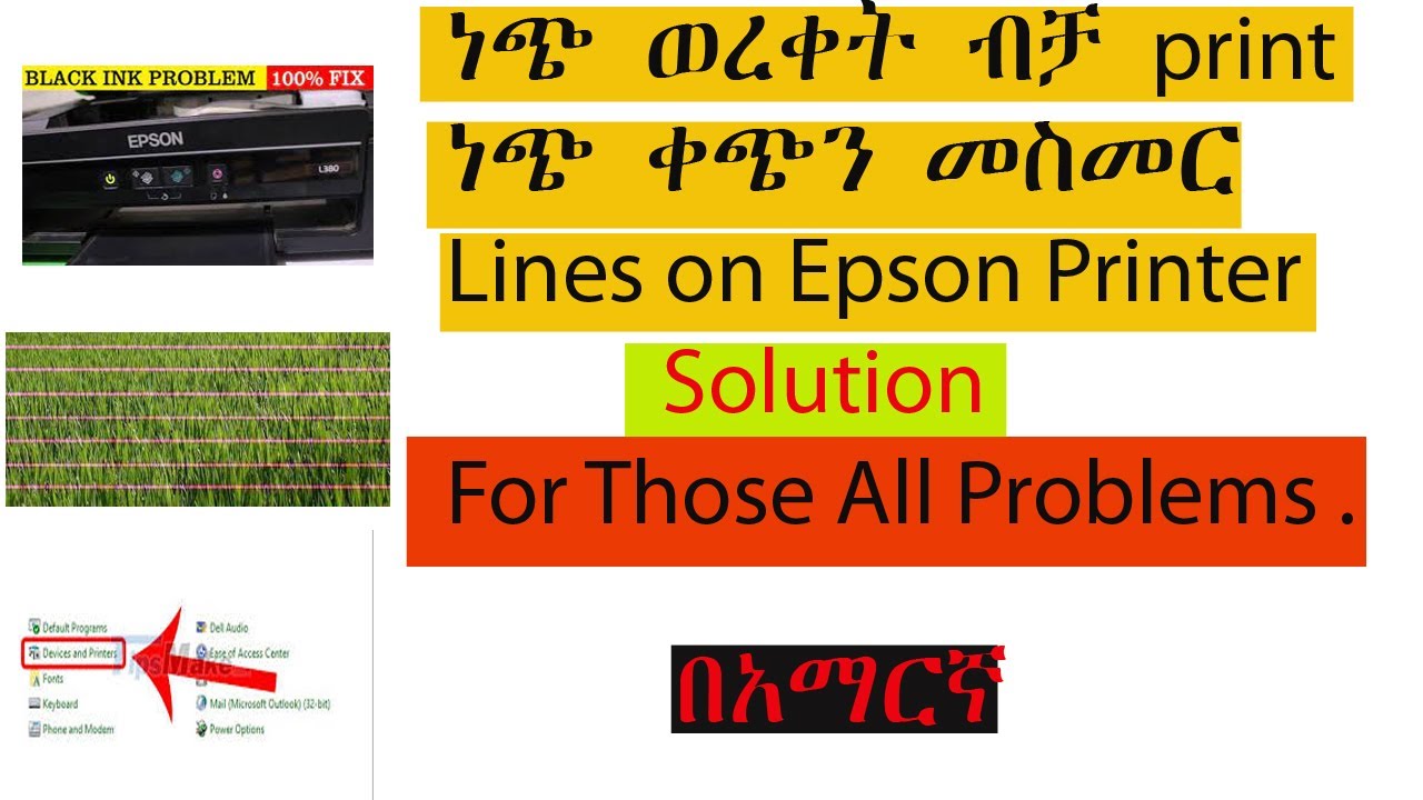 nech wereket epson printer lay | white blank page on epson printer | mesmeroch bewereket lay epson