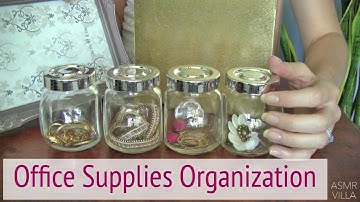 ASMR * Theme: Office Organization * Tapping & Scratching *  Fast Tapping * No Talking * ASMRVilla