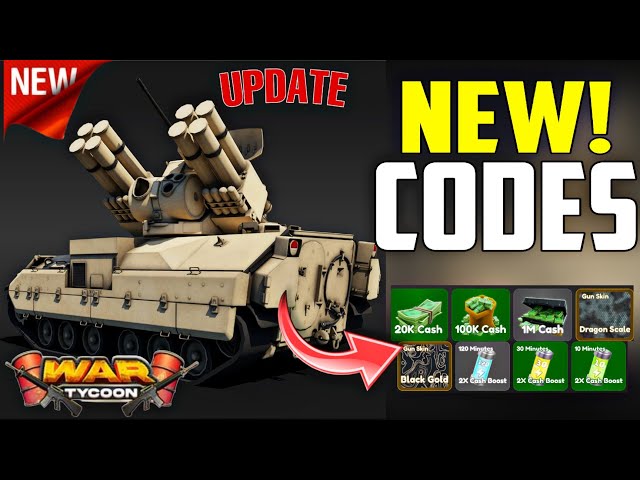 NEW* ALL WORKING CODES FOR War Tycoon IN NOVEMBER 2023! ROBLOX War