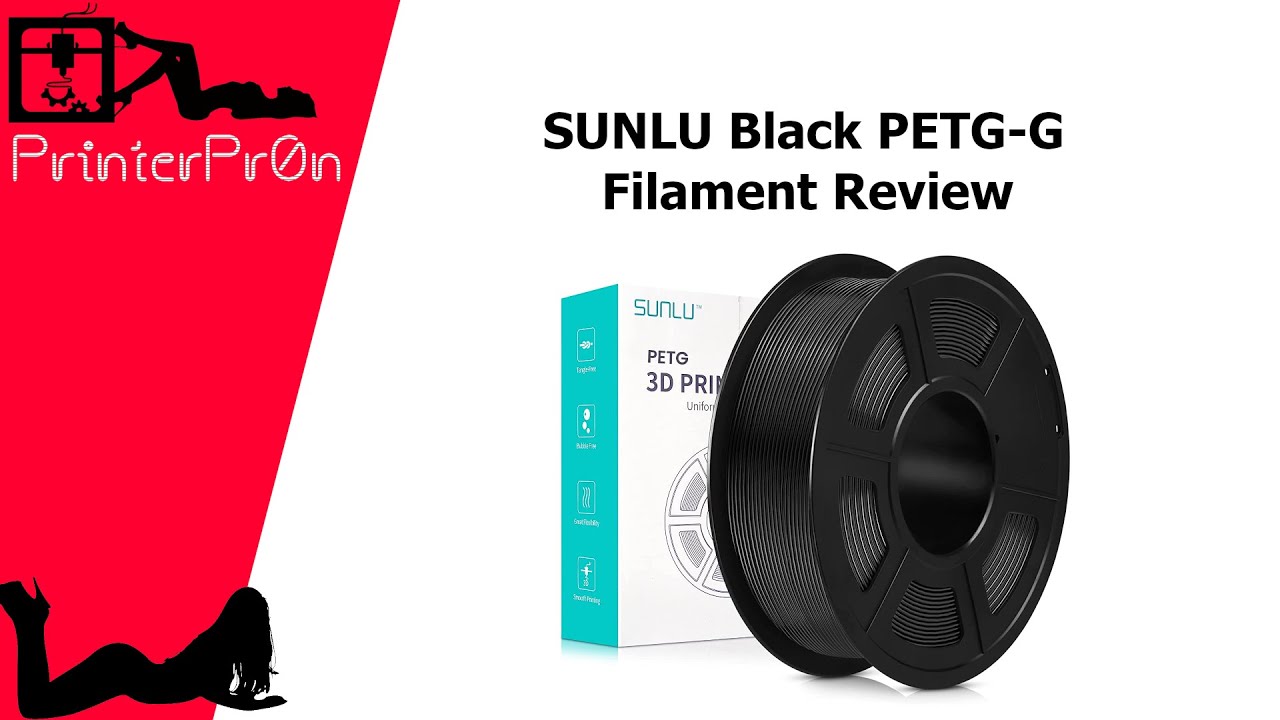 Sunlu Black PETG-G Filament Unboxing and Review 
