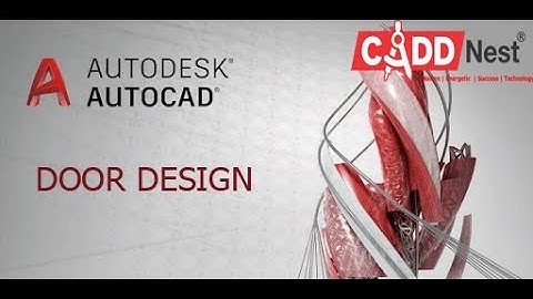 DOOR DESIGN IN AUTOCAD 3D - HINDI