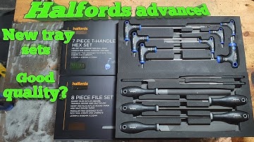 Halfords advanced modular tray set. Files and T-handle hex set review