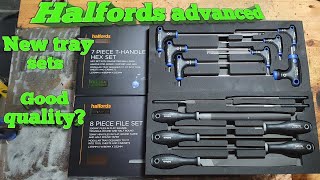 Halfords advanced modular tray set. Files and T-handle hex set review