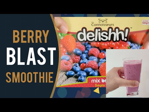 HOW TO MAKE SMOOTHIE WITH FROZEN BERRIES | Mixed berries Smoothie |ANTIOXIDANTSMOOTHIE | BERRY BLAST