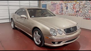 2001 Mercedes Benz CL600 V12 36k Original Miles LIKE NEW! SOP Paint Travertine Beige Metallic w/ Tan