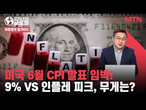 [이항영의 월가이드] 미국 6월 <strong>CPI</strong> 발표 임박! 9% <strong>VS</strong> 인플레 피크, 무게는? / 머니투데이방송 (증시, 증권)
