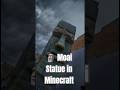 🗿 Moai statues Built in Minecraft #shorts