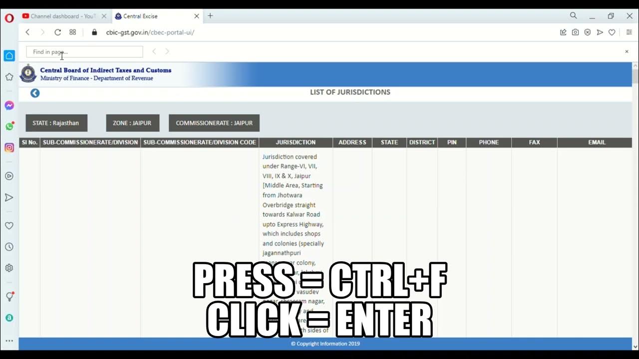 how to search state gst jurisdiction in gst. YouTube