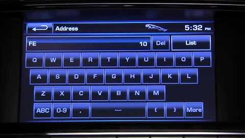 How to operate the navigation in the 2012 Jaguar XJ