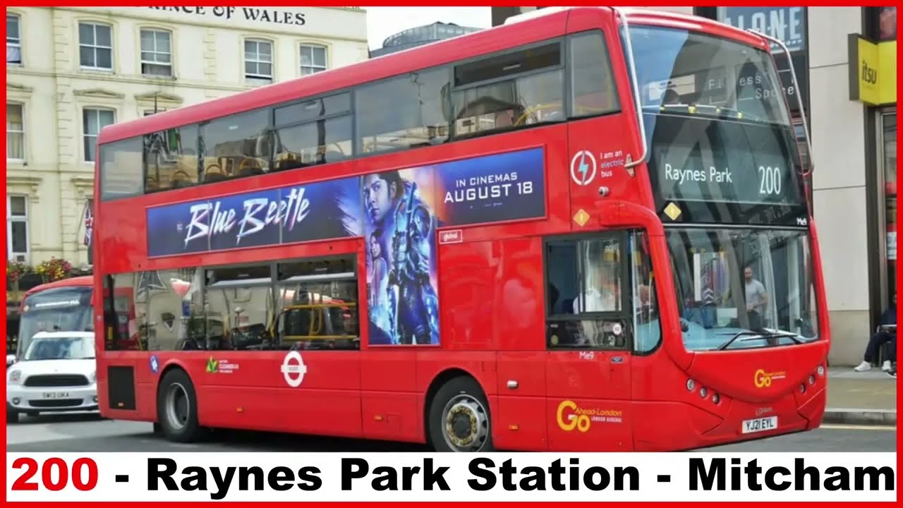 London Bus Route 200. Raynes Park Station to Mitcham