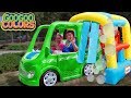 Goo Goo Gaga Pretend Play with Car Wash! (Learn to Recognize Colors)