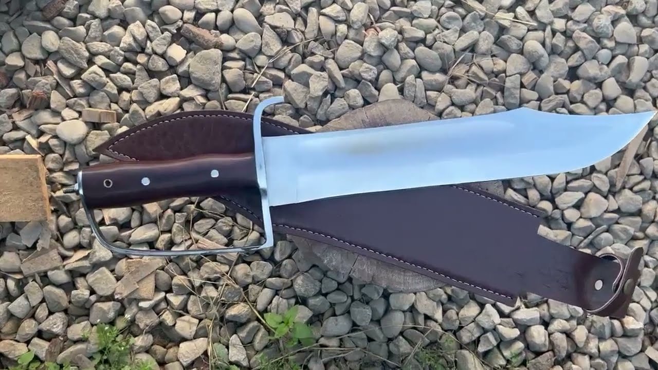 14 inch D-Guard Historical Civil War Bowie Knife | Hand-Forged Sharp & Tempered Knife | EGKH