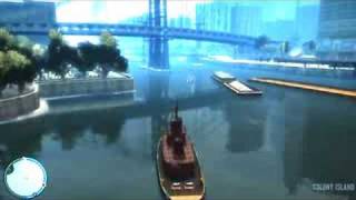 GTA IV- Driving the cargo boat from 2nd trailer