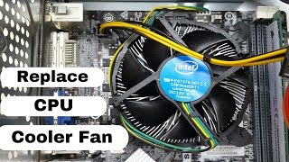 How to Remove and Install the CPU Cooler Fan on Your PC