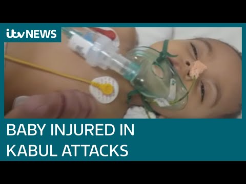 "Appeal for Afghan baby injured in Kabul airport attacks to be reunited with mum in UK | ITV News"