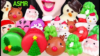 ASMR HOT CHOCOLATE BOMB, MERINGUE COOKIES, MACARON 코코아 밤, 머랭쿠키, 마카롱 먹방 MUKBANG