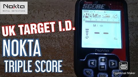 NOKTA TRIPLE SCORE| Metal Detector | TARGET I.D.| UK EDITION |