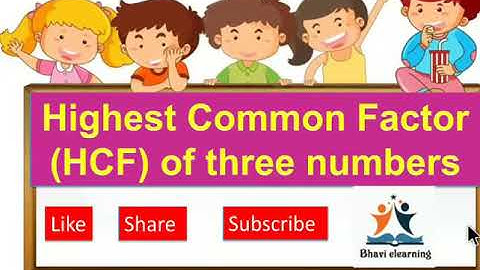 How to find HCF of any three numbers