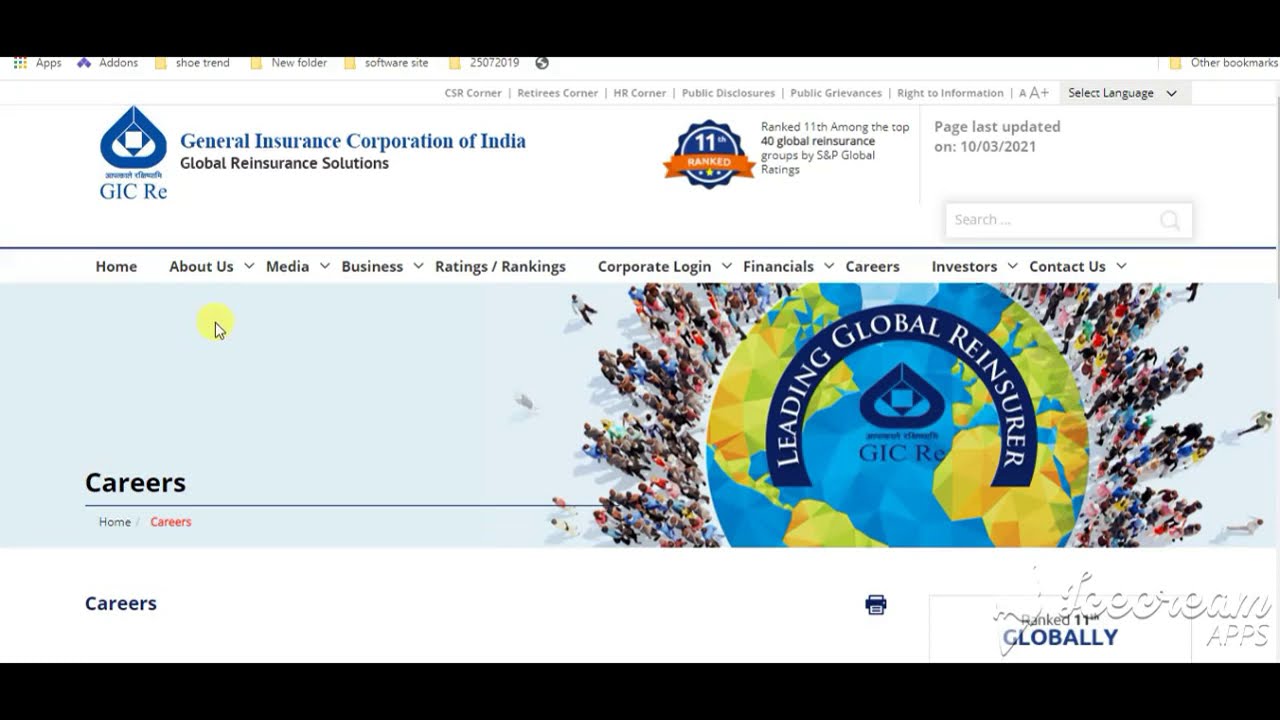 GIC Assistant Manager Scale 1 Online Form 2021 | GIC RE Assistant Manager Apply Online Form 2021