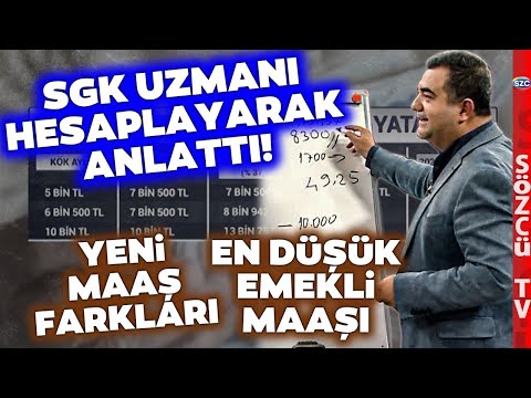 SGK Uzmanı Tek Tek Hesapladı! En Düşük Emekli Aylığı ve Yeni Maaş Farkları