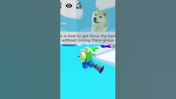 How to get thrue the border in pop it trading without joining there group