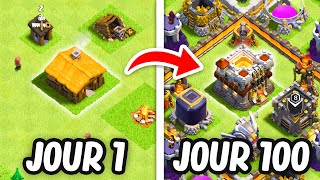 J'ai SURVÉCU 100 JOURS en HARDCORE sur Clash of Clans..