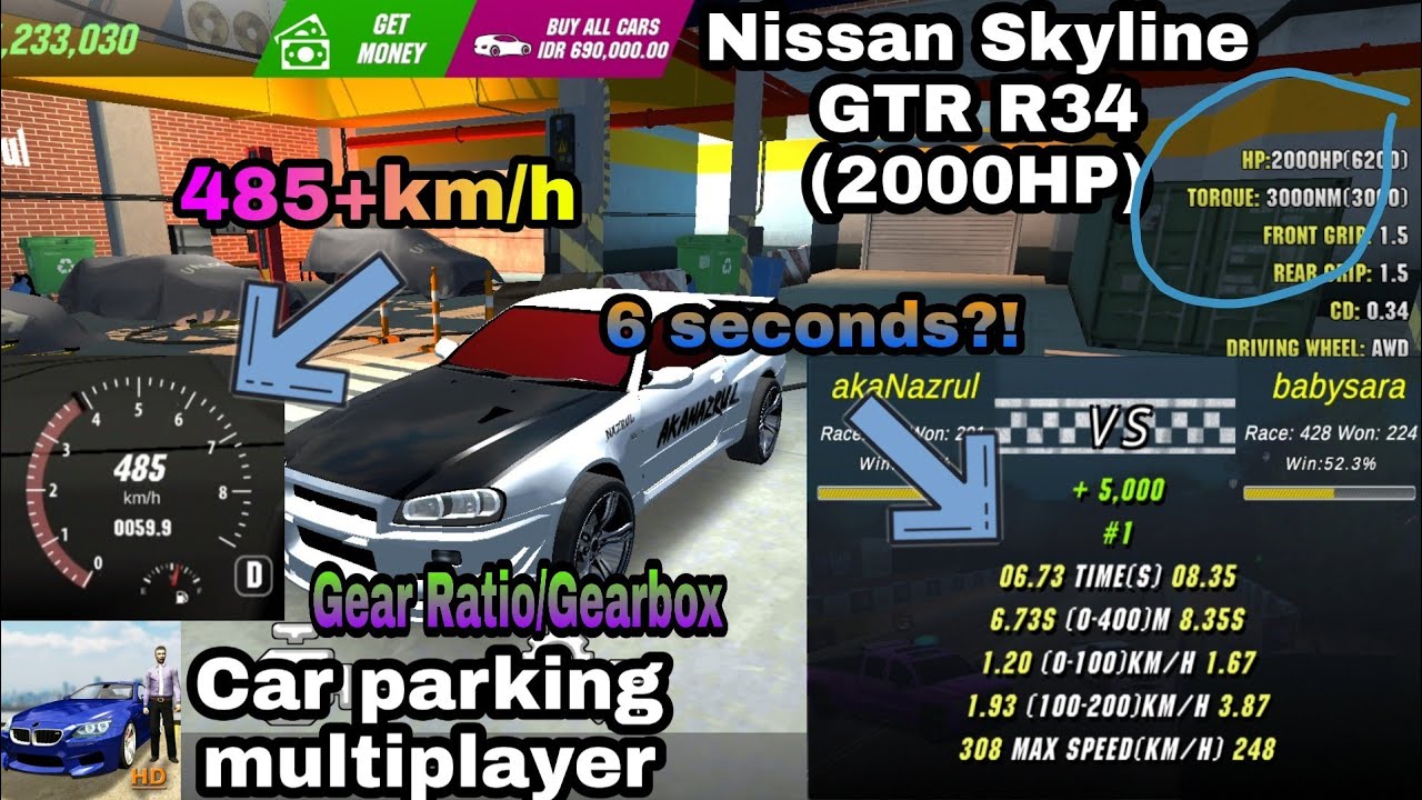 9900 Car Parking Multiplayer Mod 2000hp  Best HD