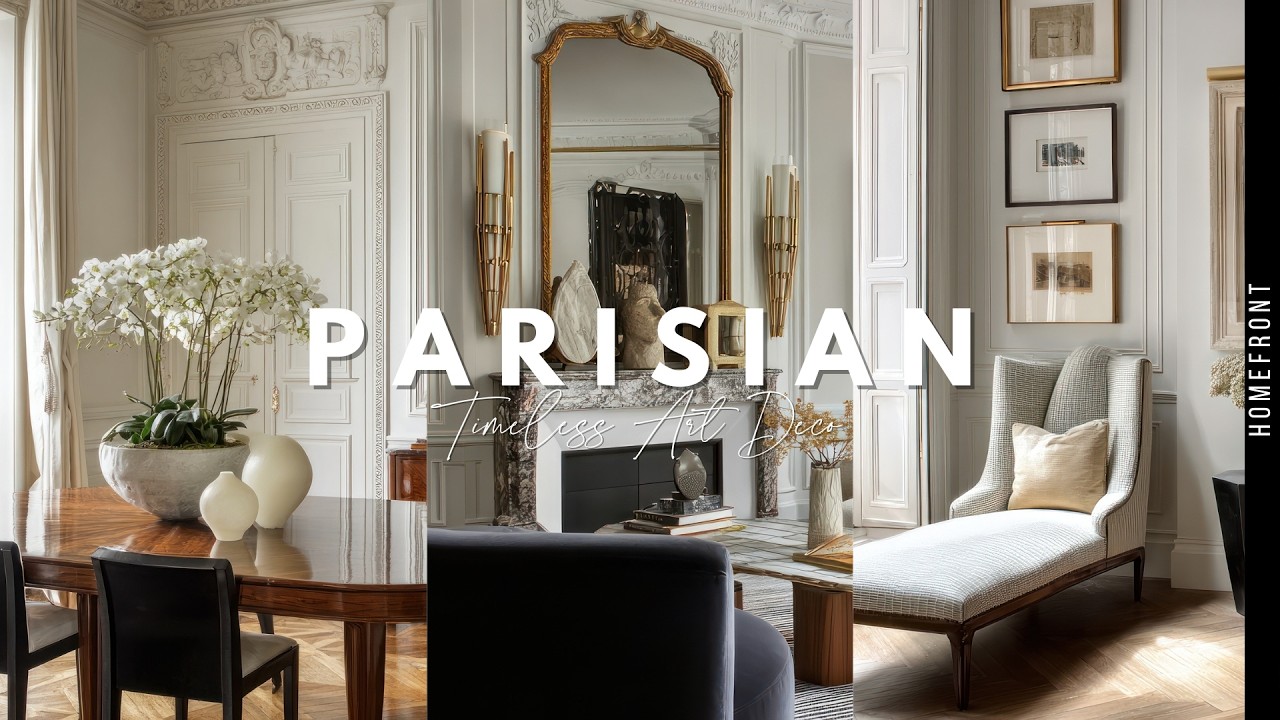 Parisian Art Deco Interior Design | A Luxury Minimalist Home with Timeless Style