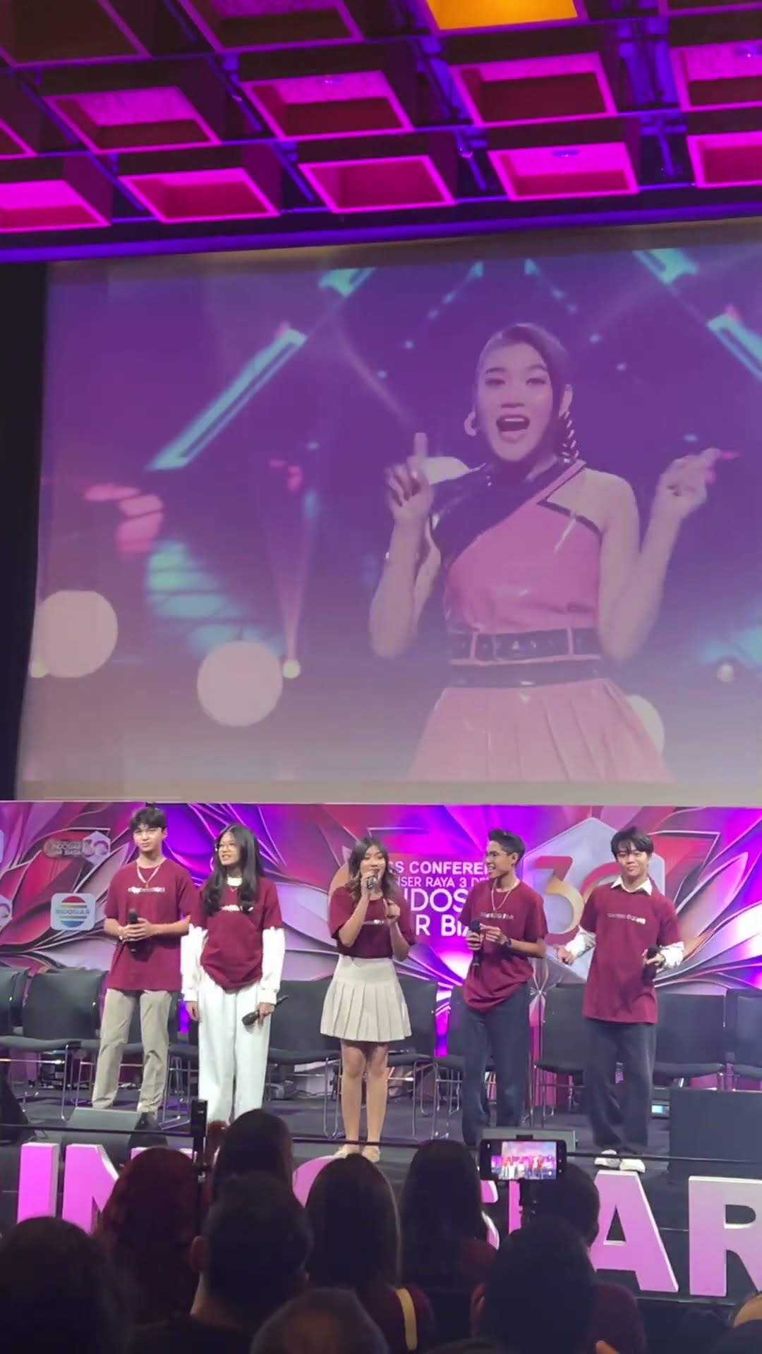 Magic 5 bawakan Dunia Penuh Warna di preskon HUT 3 Dekade Indosiar #shorts